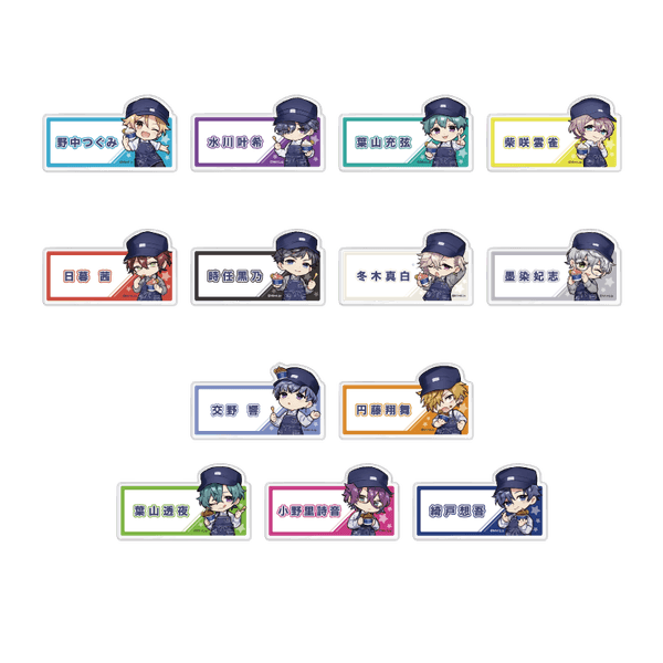 アクリルバッジ（ランダム　全１３種）　イメージ画像　©MintLip　