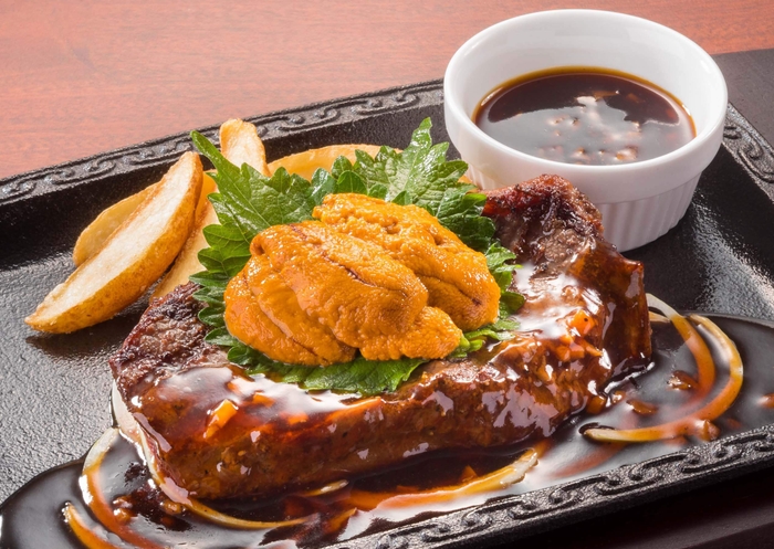 うに&イチボの熟成赤身ステーキ
