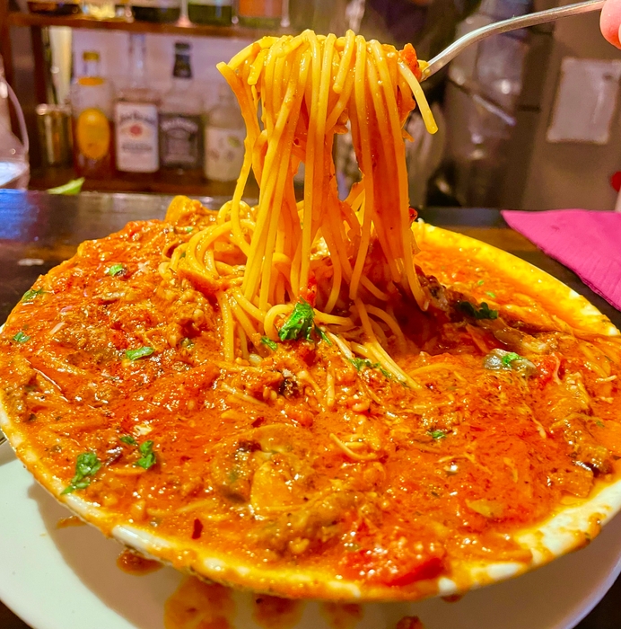 濃厚「ソースが旨いスープパスタ」