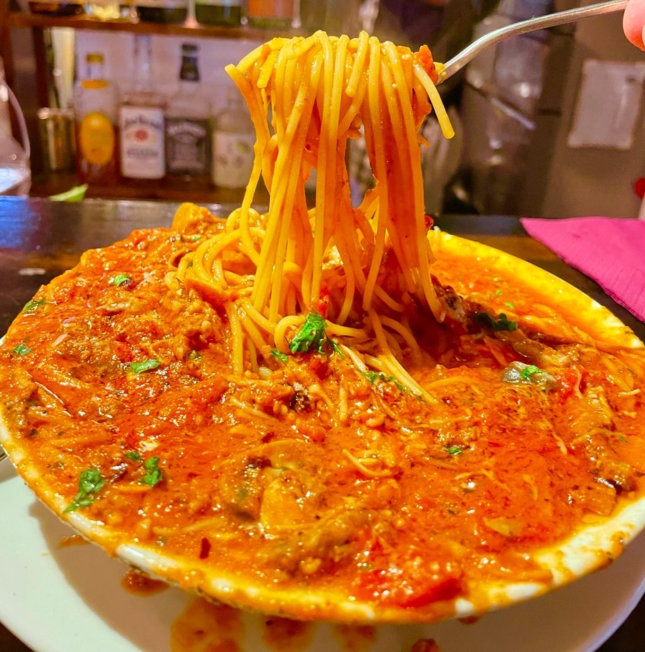 濃厚「ソースが旨いスープパスタ」