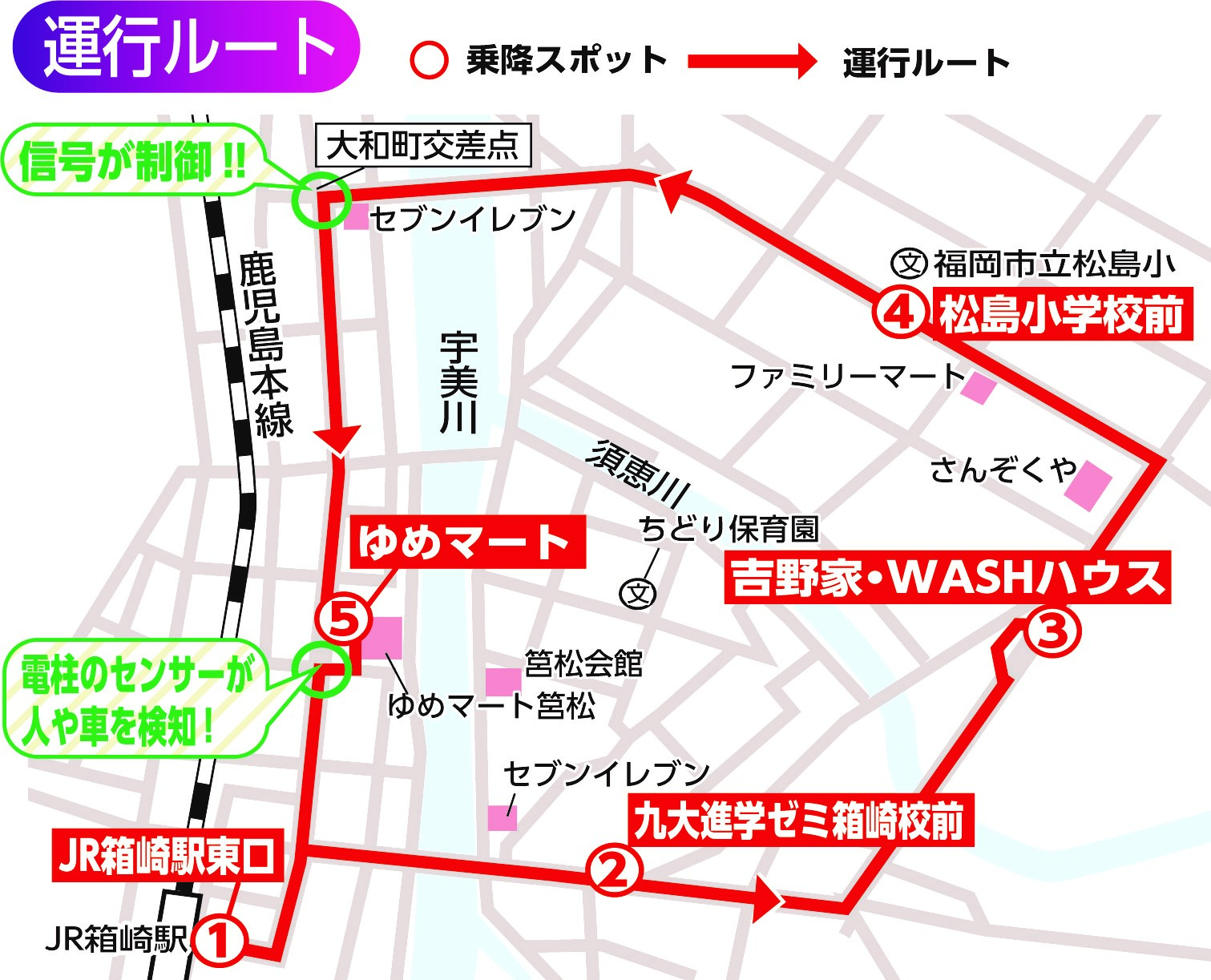 マクニカ、福岡市JR箱崎駅周辺エリアにて自動運転EVバスの公道実証実験を実施