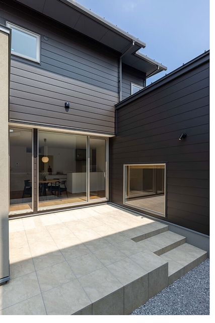 光と風のコンセプトハウス|プライベートな庭