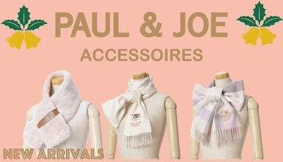 【WEB ONLY！】ギフトにぴったり！PAUL & JOE ACCESSOIRES（ポール & ジョー アクセソワ）のマフラー＆帽子を予約販売開始中ですーMOONBATー