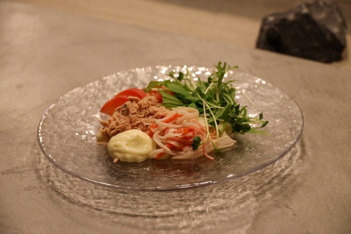 甘酒のサラダうどん