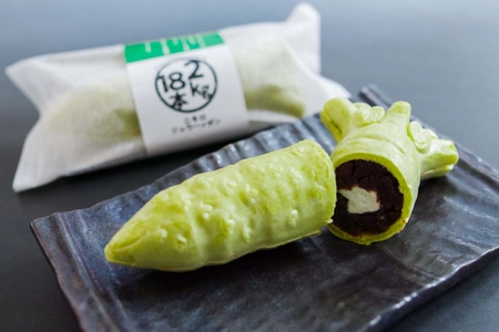 伊豆のわさび農家がつくる“まるでわさび”なスイーツ8月1日発売 　マスカルポーネ×あんこ×擦りたてわさびの原寸大モナカ