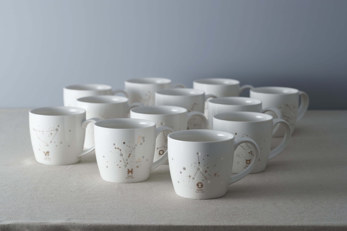しずく彫り 星座マグカップシリーズ