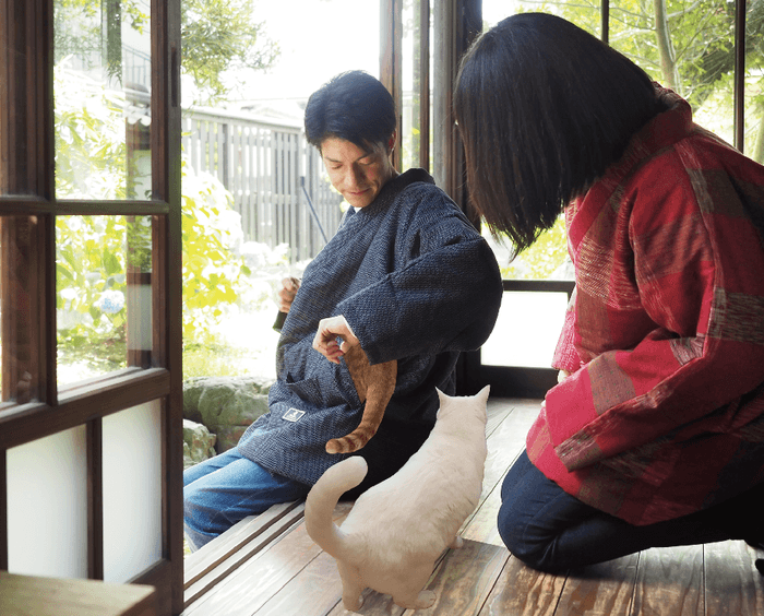 独自デザインの猫ポケット