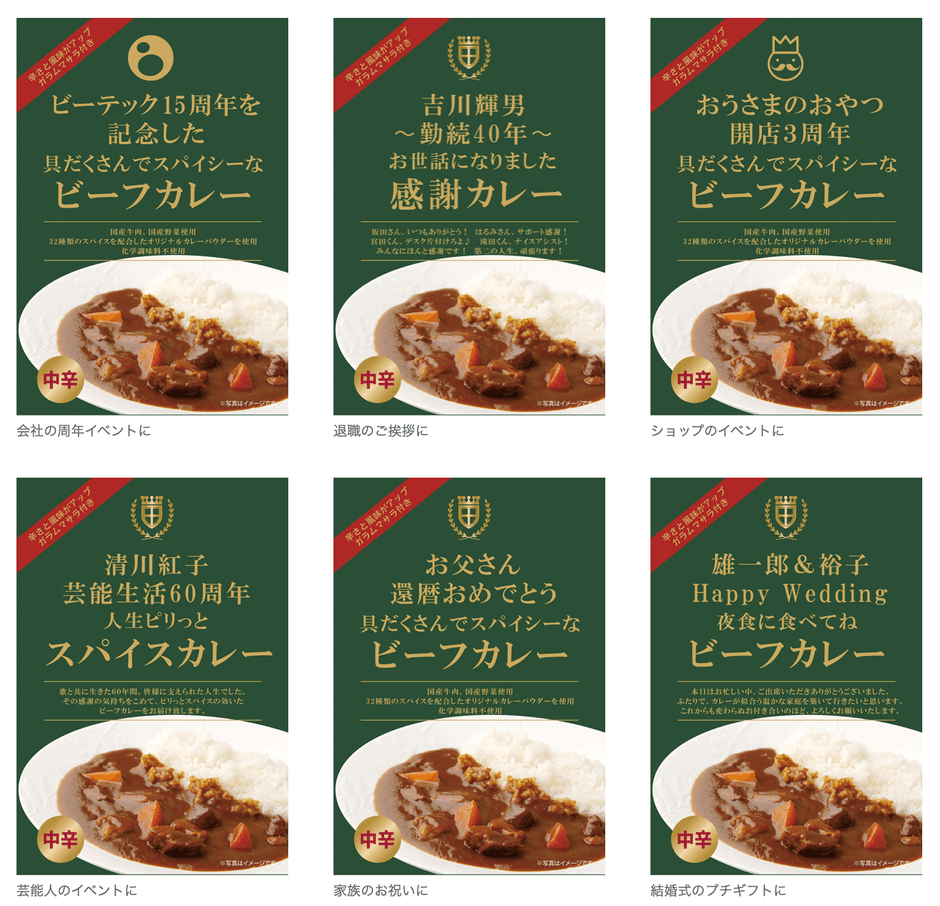 ビーフカレー/セミオーダー 作例