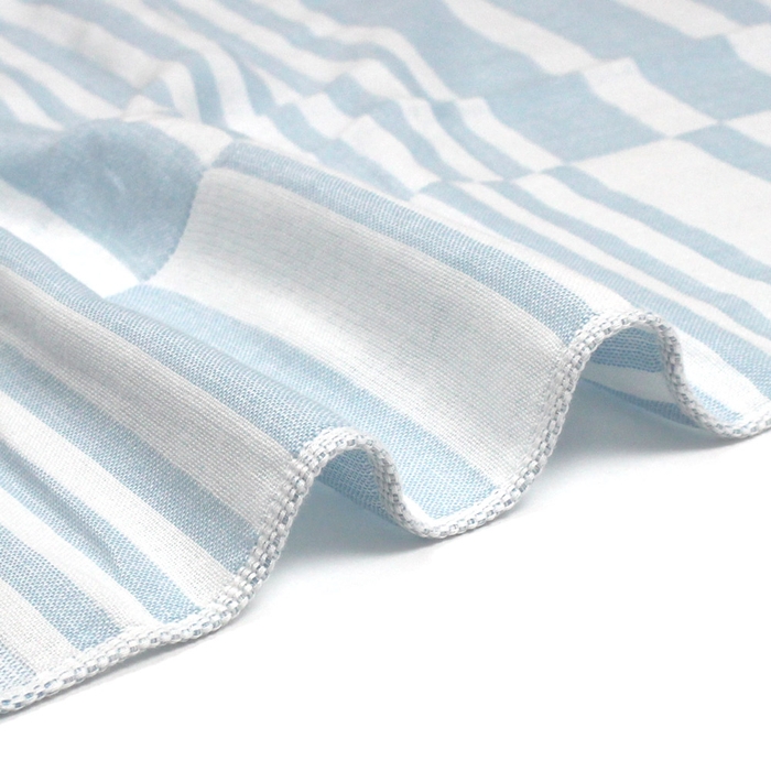 ▲使うほどに柔らかくなる4重ガーゼを使用