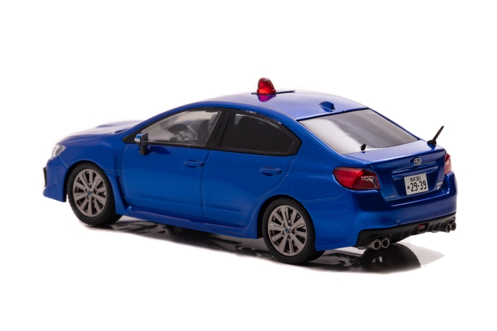 1/43 スバル WRX S4 2.0GT Eye Sight (VAG) 2019 埼玉県警察高速道路交通警察隊車両(覆面 青):左後