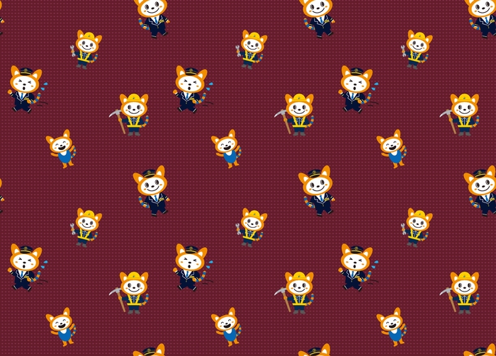 「そうにゃん柄」の座席シート（イメージ）