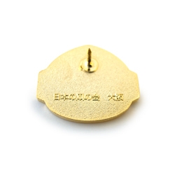 「泉州ダルマ凧バッジ (裏側)」日本の凧の会 大阪支部 様