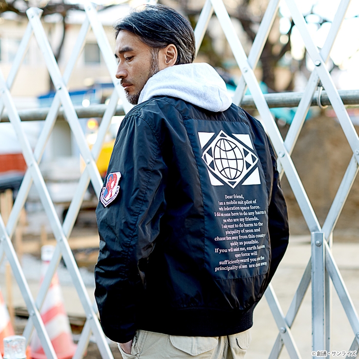 STRICT-G × ALPHA LIGHT MA-1『機動戦士ガンダム』一年戦争史 “地球連邦軍”モデル(着用イメージ2)