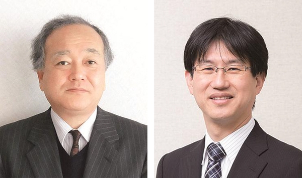 (左)生物理工学部 生物工学科 教授 星 岳彦(右)生物理工学部 医用工学科 准教授 加藤 暢宏