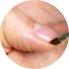 際まで穂先がフィット！