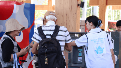 熱中症対策アドバイザー来場者への声掛け