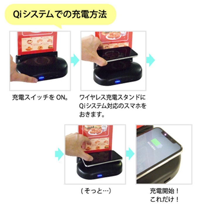 本当に置くだけで簡単充電　※対応機種に限ります