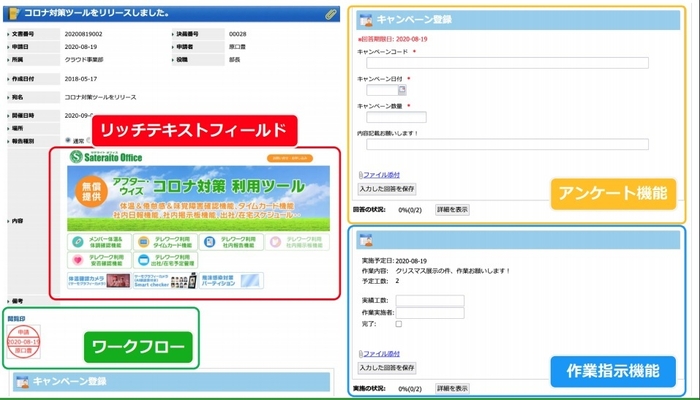 お知らせ・アンケートの作成／承認と通知