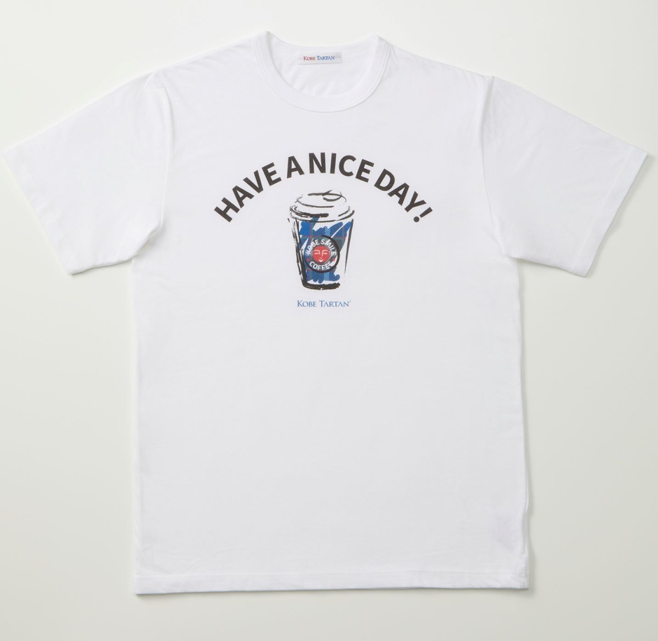 KOBE TARTAN 超消臭Tシャツ　KOBE COFFEE プリント