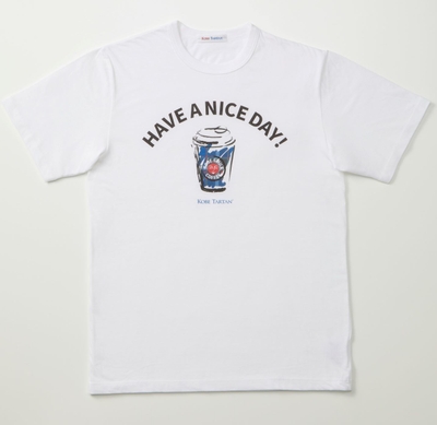 KOBE TARTAN 超消臭Tシャツ　KOBE COFFEE プリント