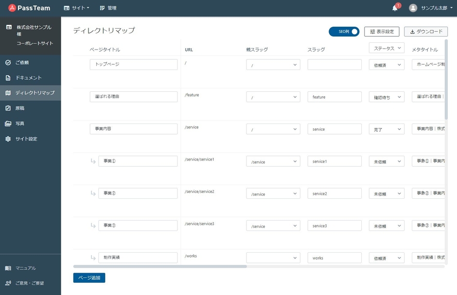ディレクトリマップ