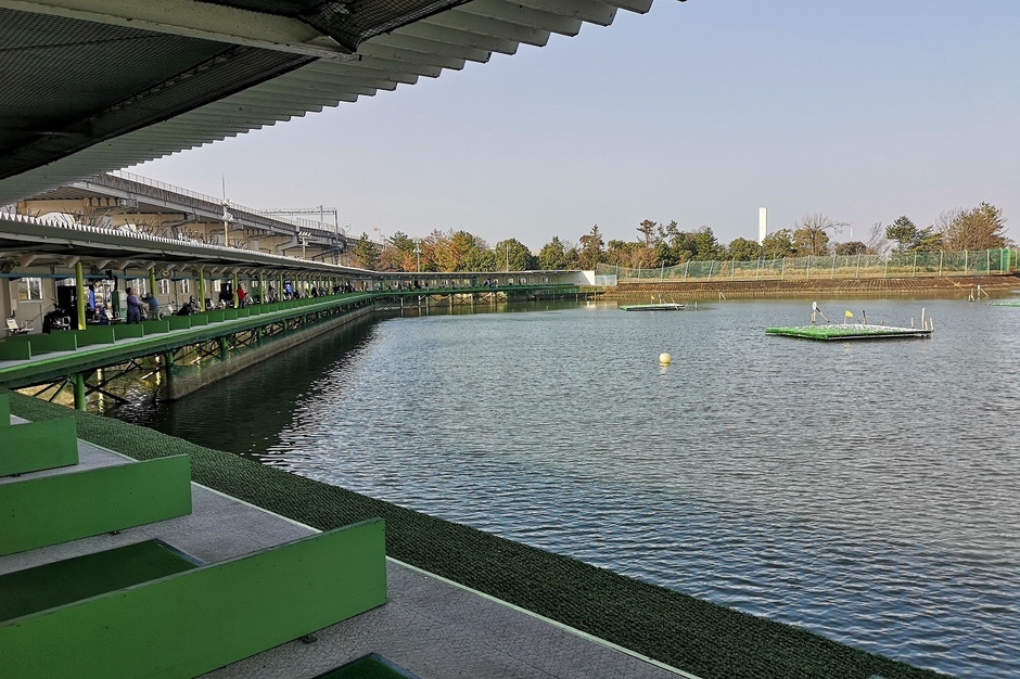 水上に建設された打席