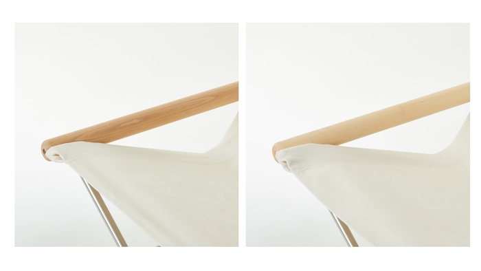 左:木目濃い 右:木目薄い