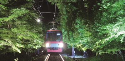 ～みなさまの願いが伝わりますように～ 「七夕伝車」の運行、 「青もみじ七夕ライトアップ」を実施します