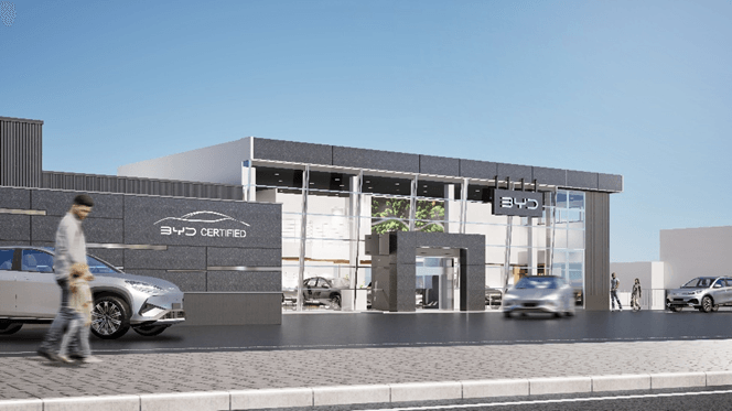 札幌市清田区里塚にオープンする「BYD AUTO 札幌」
