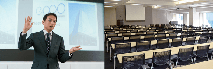 株式会社エプコ 代表取締役グループCEO 岩崎 辰之/説明会会場