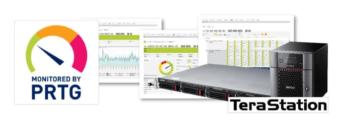 バッファローとジュピターテクノロジーが 「テラステーション」とネットワーク監視ツール 「PRTG Network Monitor」の対応を相互確認