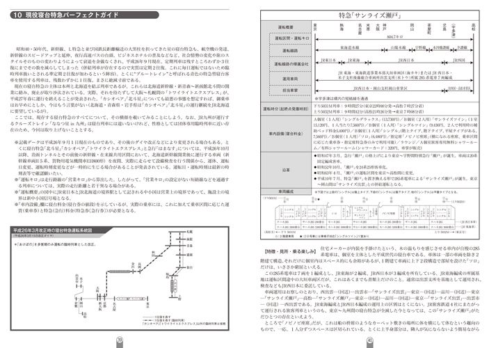好評を博した「寝台特急パーフェクトガイド」は各年版を公開
