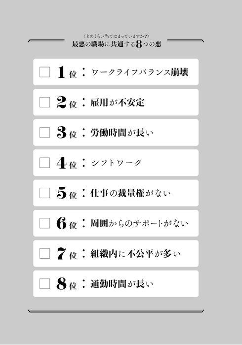 最悪の職場に共通する8つの悪