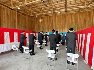 竣工式の様子