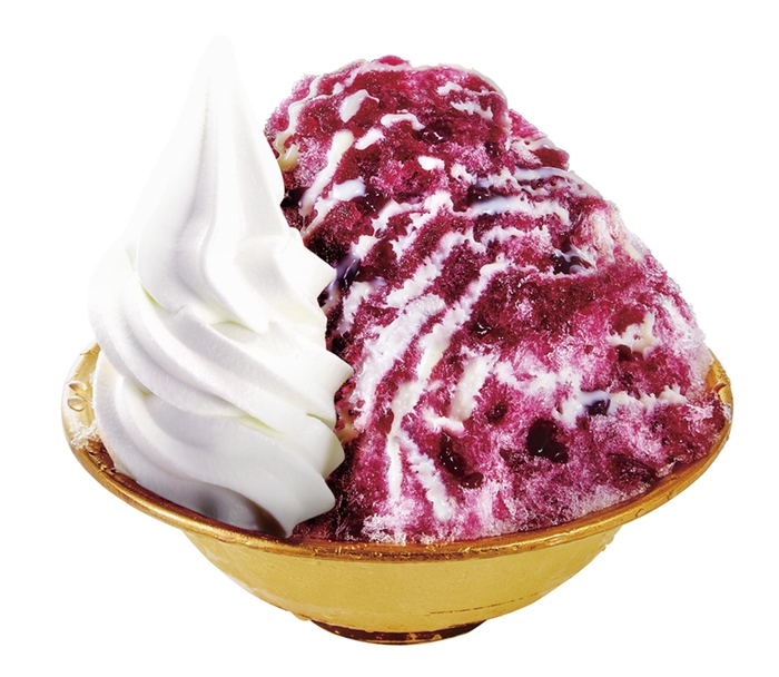 ぶどう氷(ソフト・練乳)<新作>