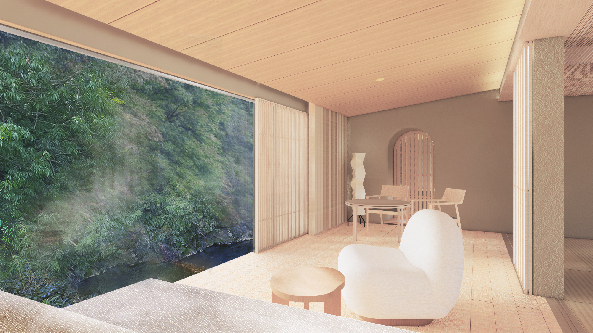 客室「瀬音・風香」リビング