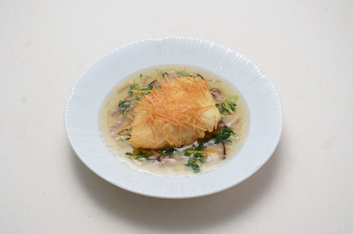 白身魚の素麺衣揚げ きのこあん（イメージ） ※提供時は定食スタイルで提供