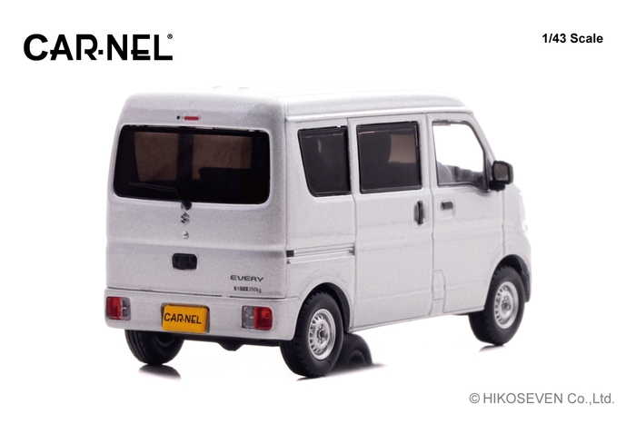 1/43 スズキ エブリイ PA (DA17V) 2021 Silky Silver Metallic：右後