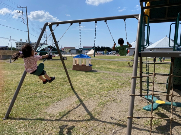 屋外遊具もあります