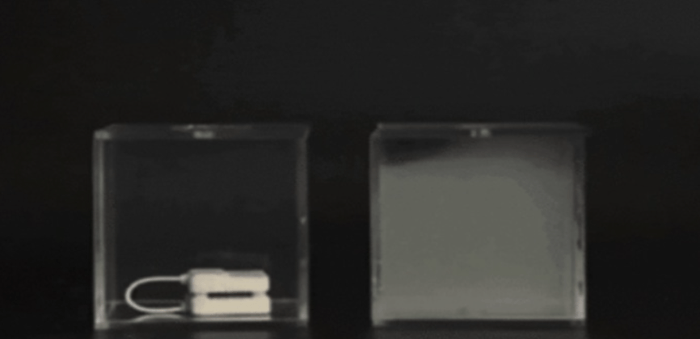 タバコの煙も一瞬でキレイに