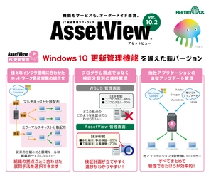 ハンモック、【Windows 10 更新管理機能】を新たに追加した 「AssetView」の新バージョンを5月18日から販売開始