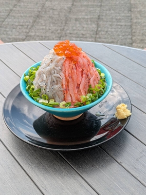 「静岡頂上丼」～生桜えび・生しらす～
