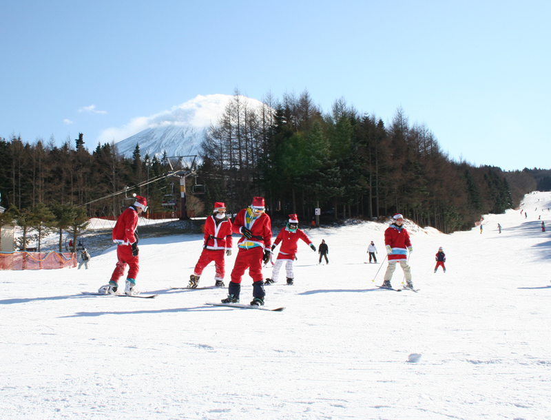 山梨県・富士山ろくのスキー場 ふじてんスノーリゾート 12月23日