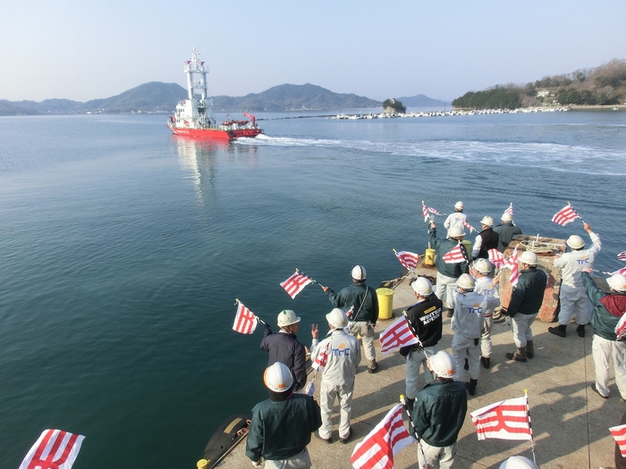 TFC浦崎工場から川崎市臨港へ出港（3月19日）