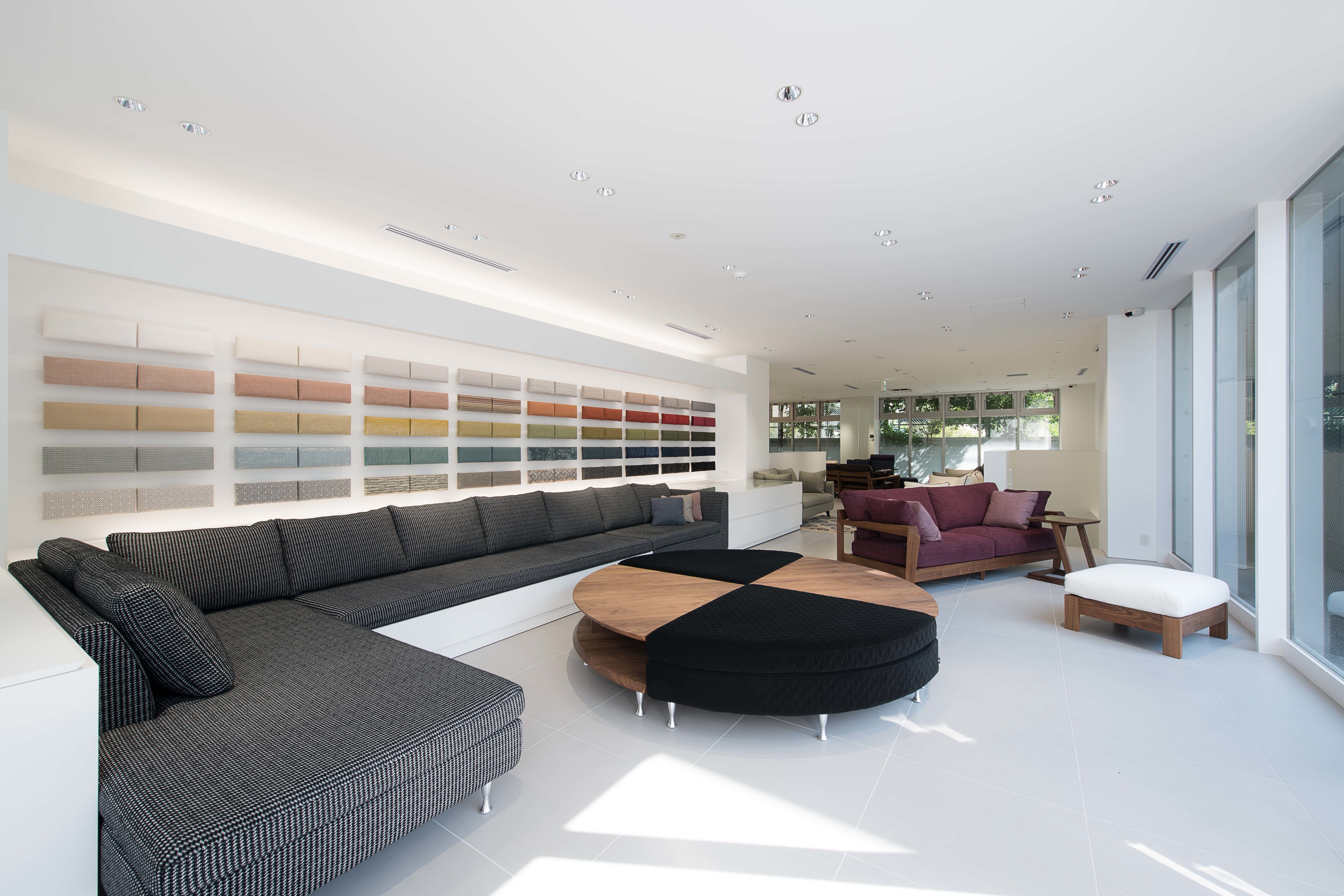 店舗内観(壁面:ファブリックチャート)