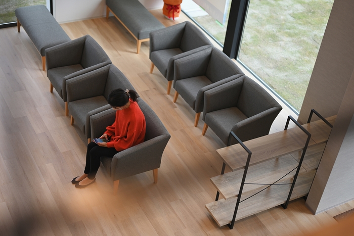 明るく開放的な空間