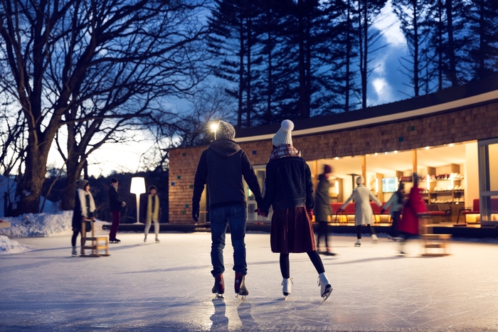 【星野エリア】ケラ池スケートリンク(夜)