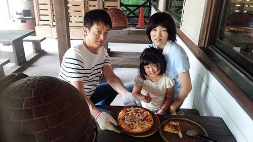 ピザ焼き上げ(イメージ)