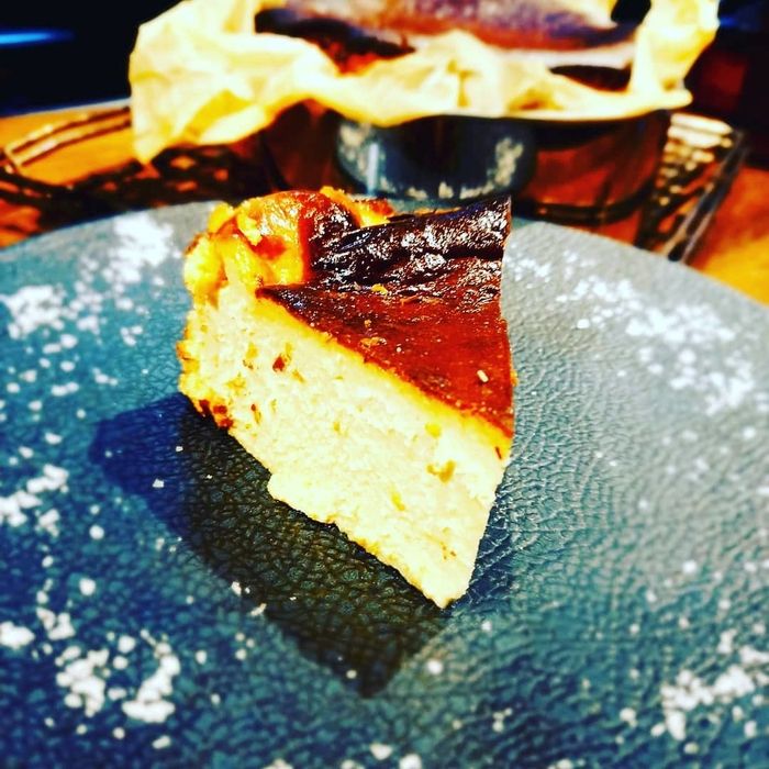 カボチャのバスク風チーズケーキ