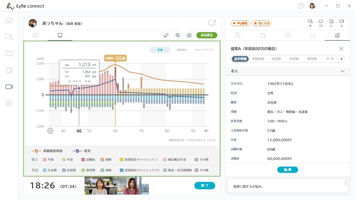 PCアプリ:ライフプランシミュレーション